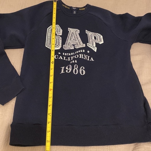 GAP NAVY COTTON BLEND SWEATSHIRT. UNISEX ICONIC STAPLE MODEL. SIZE XL - Picture 7 of 8